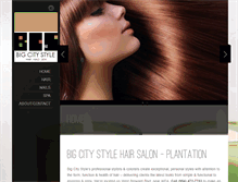 Tablet Screenshot of bigcitystylesalon.com